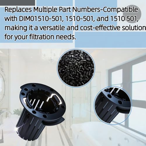 Image of Compatible with E-Z Lock Filter Screen Replacement, 1510-501 Filter Replacement, DIM01510-501 Filter Screen, 3.65 inchx3.55 inchx3.15 inch Filter Screen, E-Z Lock System Filter, Durable Filter Screen Replacement