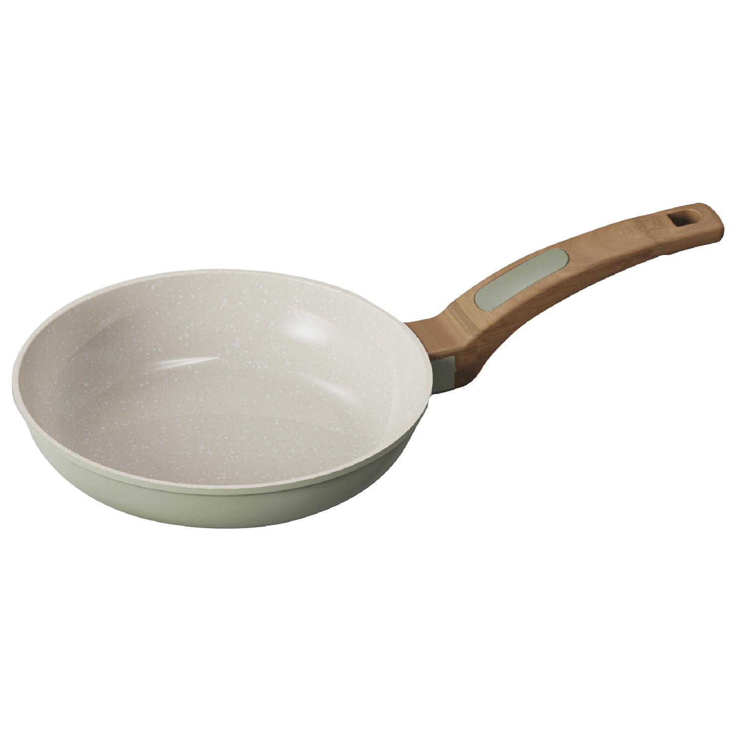 Cooksmart Signature 20cm Frying Pan – Cast Aluminium Non-Stick | PFOA & PFAS Free | Free Felt Pan Protector | Induction, Gas, Electric Hob Compatible (Sage Green)