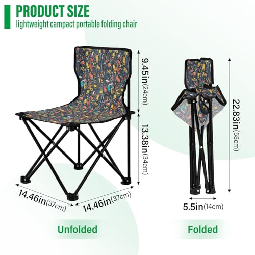 Chaise de camping pliable ultra légère FRODOTGV intérieur et extérieur