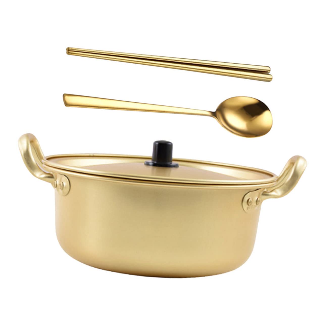 Marmite à ramen Gatuida en aluminium avec bol de nouilles rapide