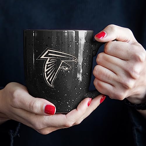 Image of Rico Industries NFL Football 16 oz Team Color Laser Engraved Speckled Ceramic Coffee Mug