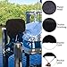 GaiRen Outboard Motor Cover Heavy Duty Waterproof Engine Cover Thick Polyester Fabric Black Up to 15HP