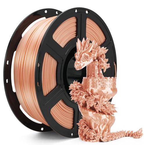 Image of FLASHFORGE Silk+ PLA Filament 1.75mm Skin, Silky Texture 3D Printing Filament, Enhanced Layer Adhesion with Stunning Surface Finish; Chrome-Like Brilliance and Silk-Smooth Perfection
