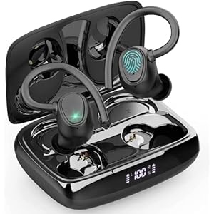 Wireless Earbuds, Wireless Headphones Running Bluetooth 5.3 Headphones with Mic, Wireless Earphones IP7 Waterproof Ear…