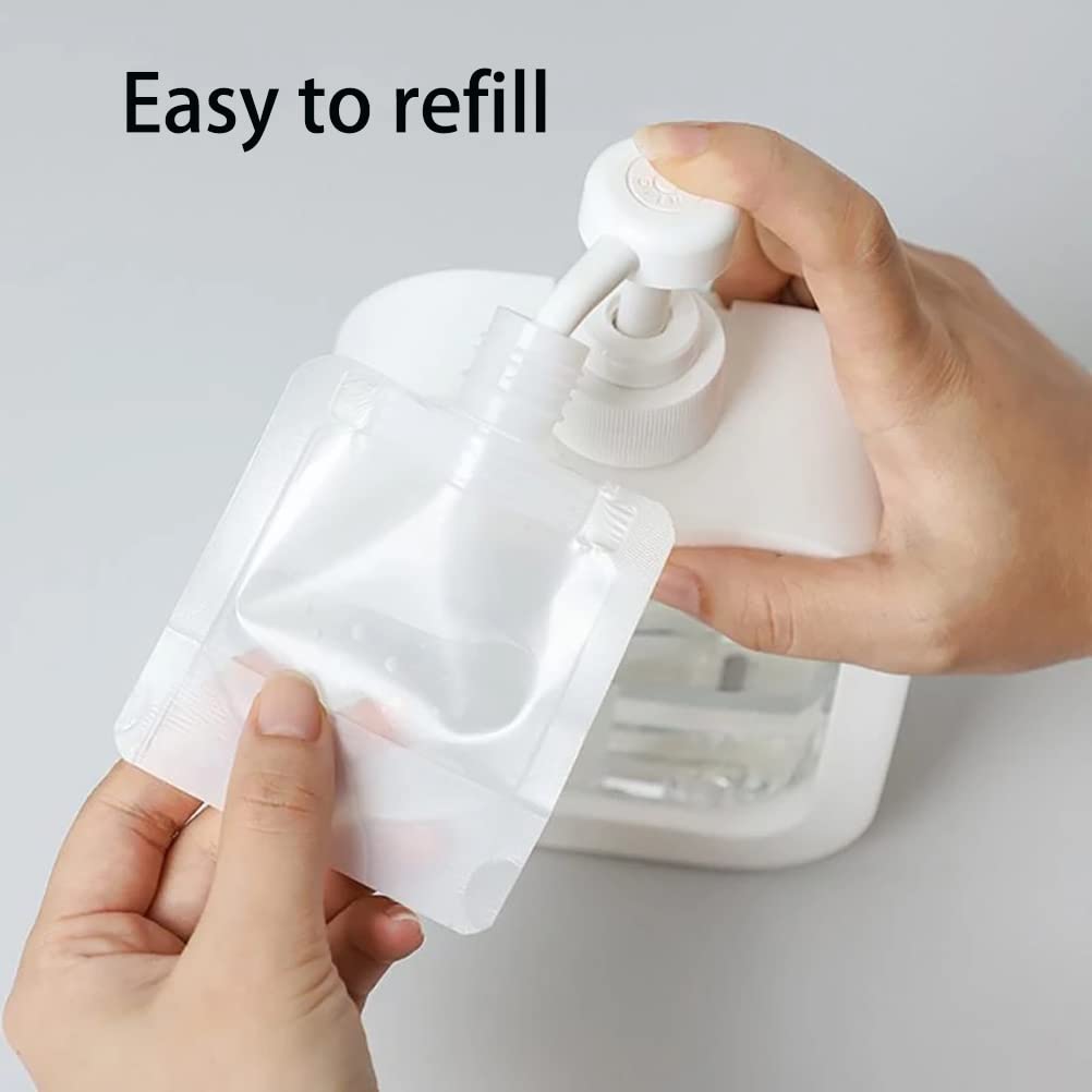 LofyJoy Wiederverwendbare Silikon-Reiseflaschen für Toilettenartikel, TSA-geprüft, auslaufsicher, Reisegröße, nachfüllbar, Reisebehälter für Shampoo, Conditioner, Mini-Flaschen, 85 ml