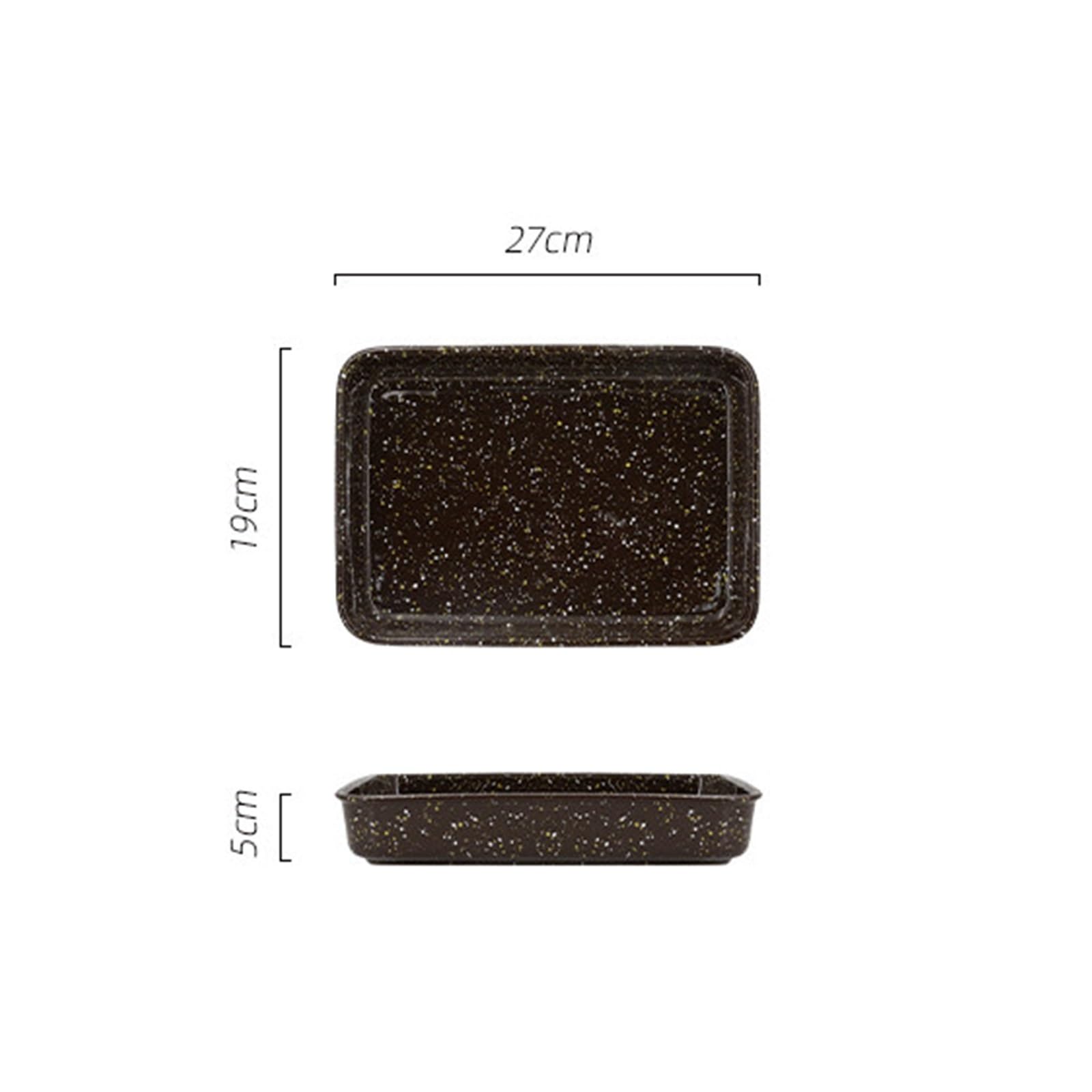 Versátil Platos llanos rectangulares de cerámica for uso en microondas(Green,Medio)