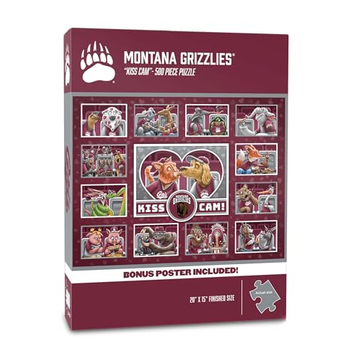Image of YouTheFan NCAA Montana Grizzlies inchKiss Cam inch 500 Puzzle