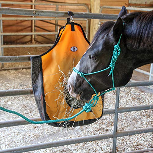 Majestic Ally Bolsa para alimentador de feno 1200 D para cavalos, ovelhas com acabamento refletivo -
