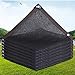 JIAJUTUI001 Malla Sombreadora Negro Sombra Solar Malla Red Resistente a UV Bloqueador Solar Sombra Paño Bloqueador Solar de Malla para Red para jardín o Planta (2x2m(6.56x6.56ft))