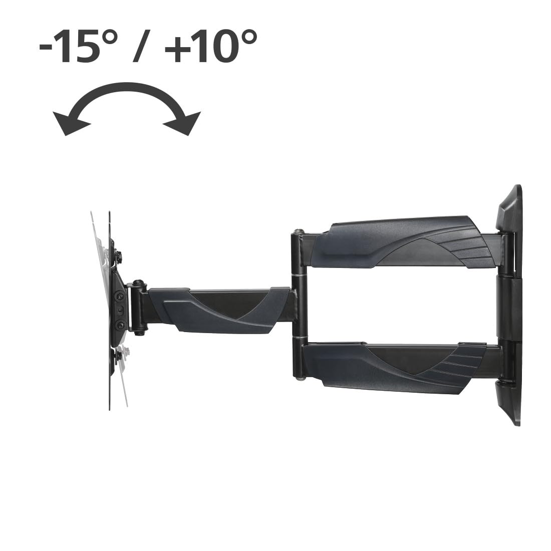 Supporto da parete per TV, orientabile, inclinabile, allungabile, da 165 cm, fino a 35 kg