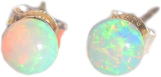 Natural Raw Fire Opal Earring in 925 Sterling Silver, Rough Gemstone Earring, Ethiopian Opal Rough, Stone Earring, Birthstone, Gift For Her