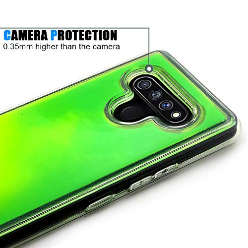 Vensen Liquid Fluorescent Case For Lg Stylo 6 Soft Tpu Luxury Glow In The Darkness Noctiluncen Luminous Neon Sand Case Fit Stylo6 (Green) #TOP3
