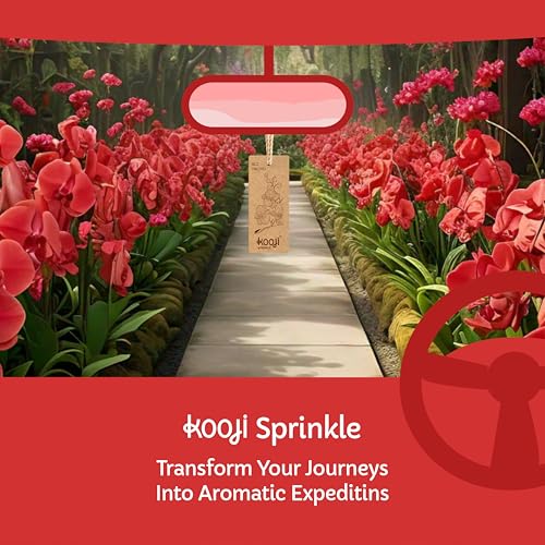 Image of KOOJI Sprinkle - Car & Home Perfumes - Red Orchid 30 ML | Premium Freshener - Exotic Red Orchid & Sultry Spices | Natural & Vegan Ingredients | Long-Lasting Aroma for Car, Home, Office - Up to 60 Days