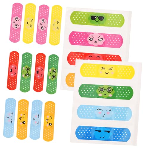 Yardenfun 40 Piezas Pack Tiras Adhesivas Infantiles Impermeables y Transpirables Apósitos Cicatrizantes con Dibujos Animados Coloridos para Heridas Domésticas Cómodo Suministro Portátil