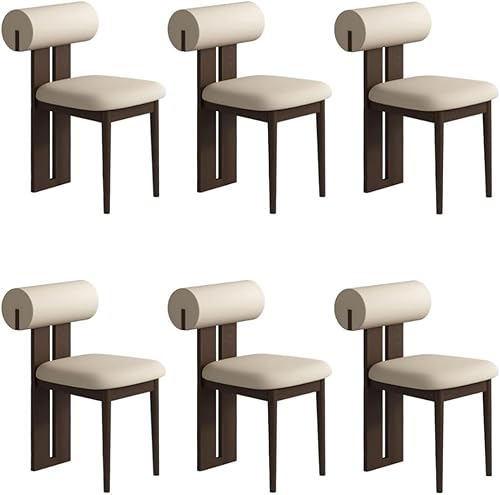 Miniatura 51 de YVYKFZD Juego de sillas de comedor de madera, sillas de cocina tapizadas, silla de comedor sin brazos, silla de sala de estar única, para oficinas,