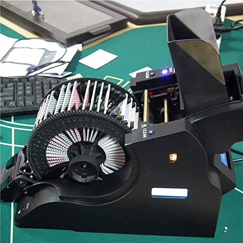 Multifunction Fully Automatic Card Shuffler and Dealer, 2 In 1 Casino Poker Card Shuffling Dealer For 8 Decks, Poker Card Splitting Machine for UNO, Texas Hold'em, Home, Blackjack - Image 4