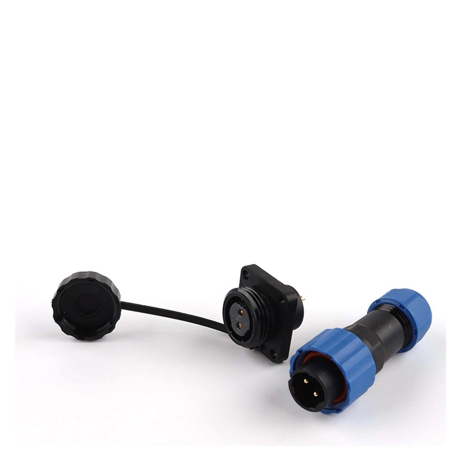 Connecteur étanche IP68 SP16 carré à 4 broches pour câble d'alimentation externe