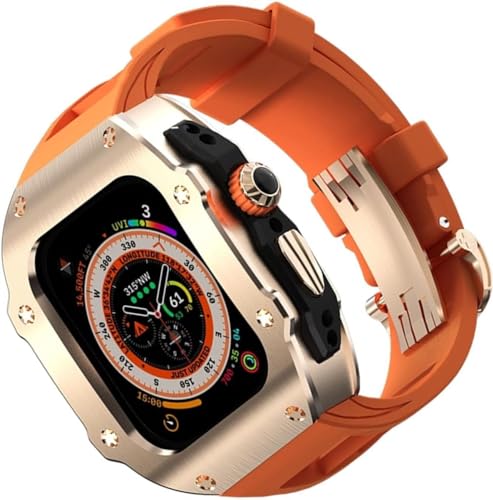 Boîtier Apple Watch Ultra 2 49mm en acier luxe et bracelet sport