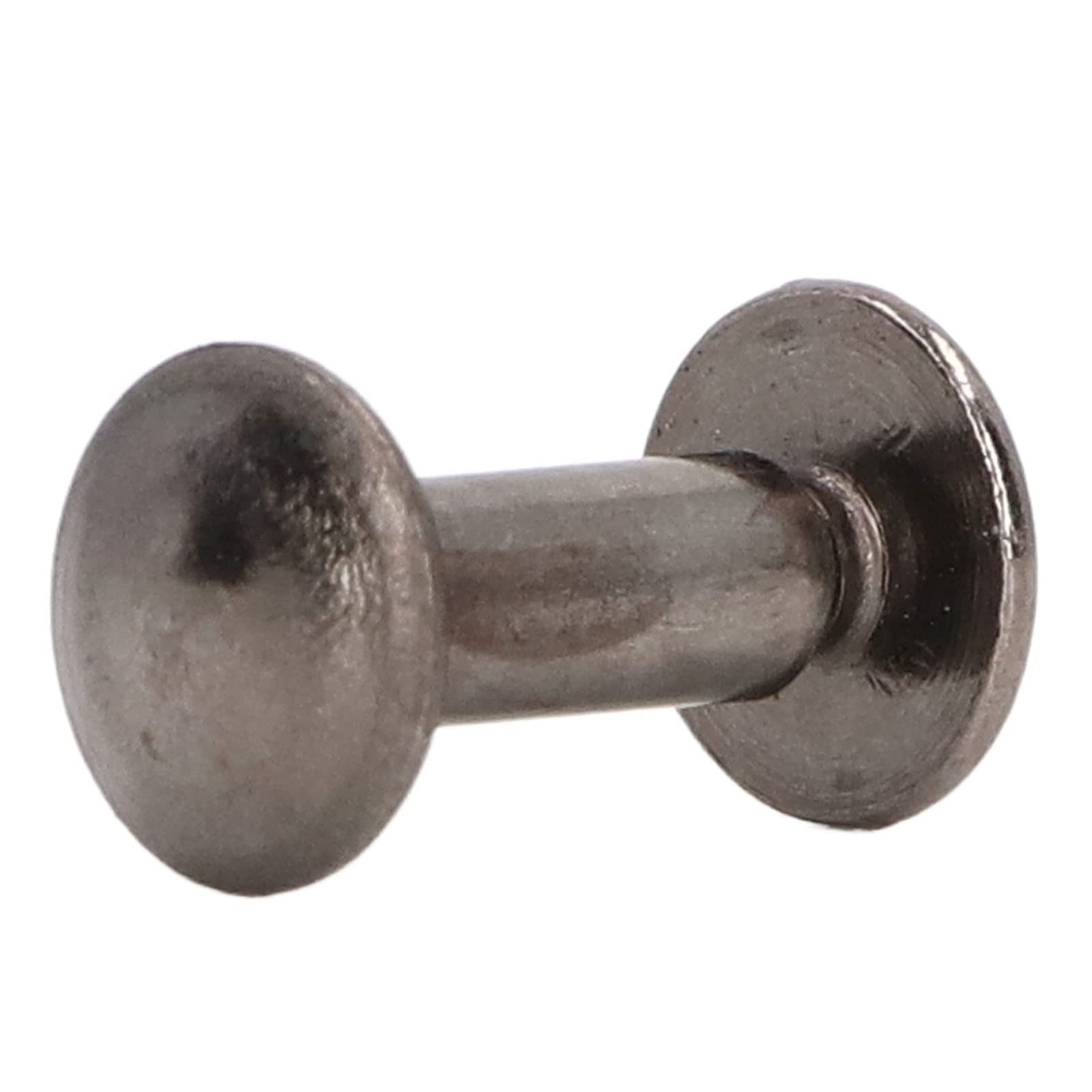 200 juegos de tornillos de encuadernación de libros, tornillos de encuadernación Chicago de Metal y latón ambiental, tornillos de remache de cuero DIY, 10x15mm (Gris)