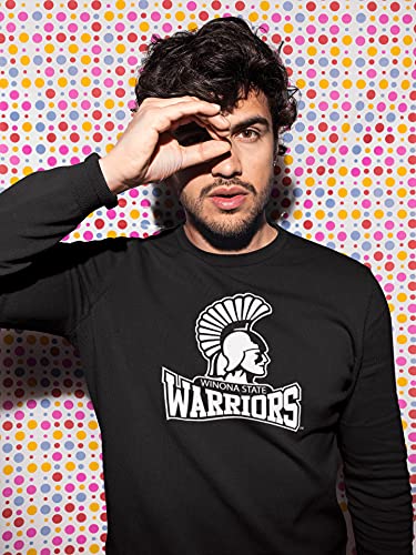 CreateMyTee | Winona State Warriors Primary Crewneck Sweatshirt3
