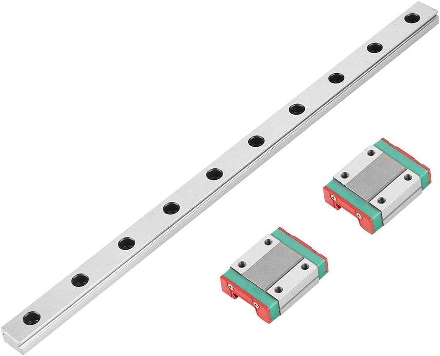 Generic Small Size High Accuracy Linear Rail Guide 12mm Width for Automatic Equipment Linear Movement 250mm Rail 2pcs MGN12B Slide Blocks