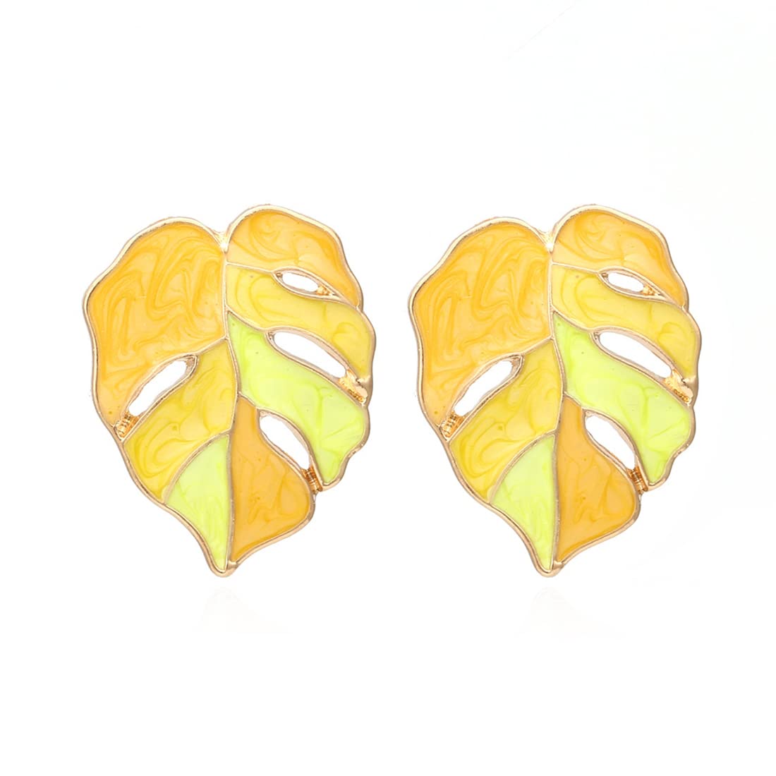 Lureme Gorgeous Colorful Sequin Flower Floral Leaf Stud Earrings for Women(er006023), Zinc, No Gemstone (B09VGRM3Y8) Amazon Price History, Amazon Price Tracker