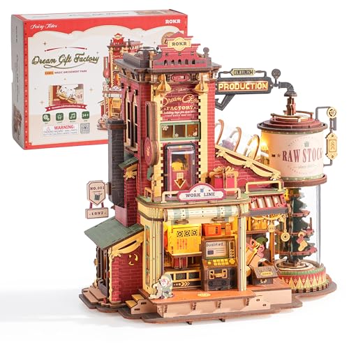 ROKR Puzzle 3D Madera Maqueta de Madera para Construir, Fábrica d...