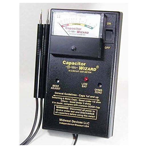 Capacitor Wizard Analog ESR Tester with Over-Stress Protection
