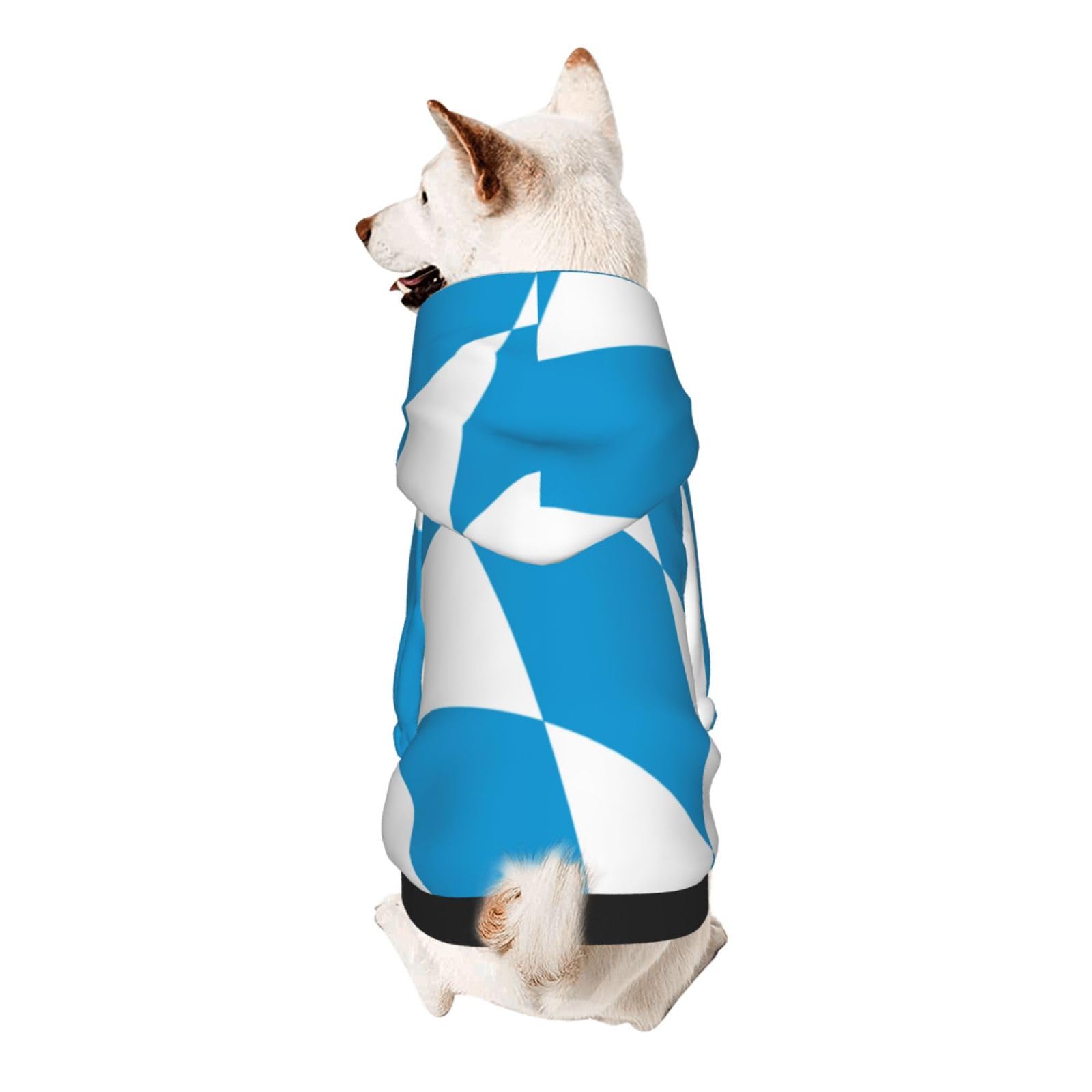Flag of The Bavarian Lozenge Variant Dog Hoodie - Soft & Breathable Pet Clothes for Small Dogs,Suitable for Small Pets