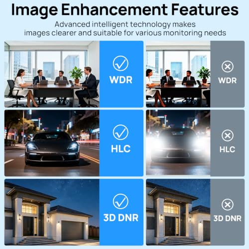 Image of VIKYLIN 8MP 4K PTZ IP Camera with 3X Optical Zoom, IMX415 Sensor Outdoor PoE Security Camera,AI Human &Vehicle Detection, 2-Way Audio, 2.8-8mm Motorized Lens, 100ft IR Night Vision,IP66,NDAA Compliant