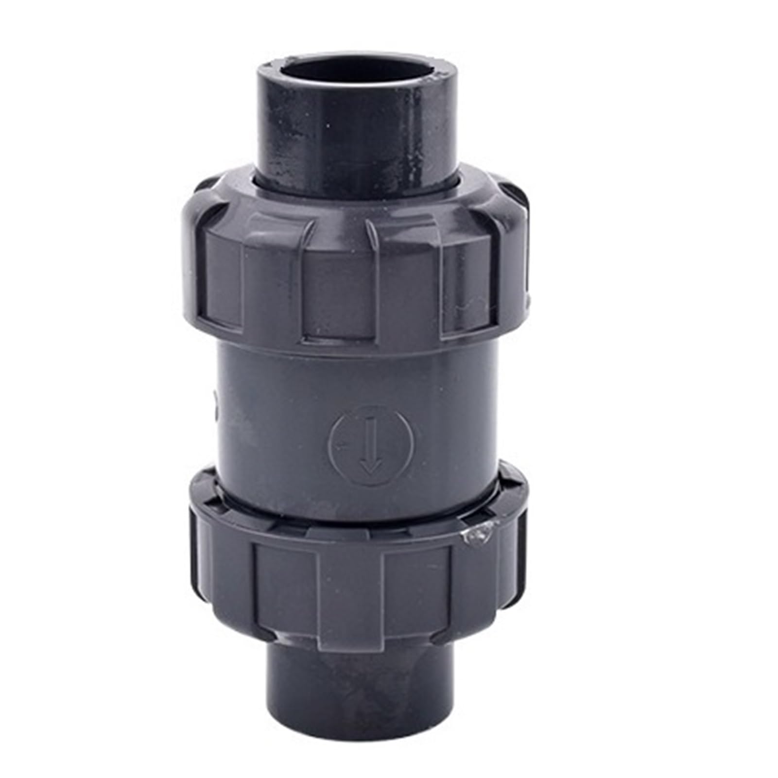 Válvula de retención doble unión, unidireccional, antirretorno, for riego jardines, acuarios y tuberías peces(Inner Dia 50mm)