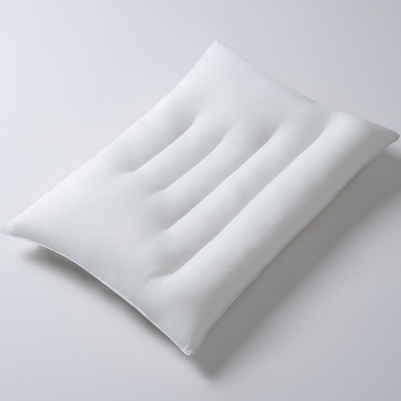 Pozino Flat Thin Pillows for Sleeping - Queen Size 1 Pack Slim Bed Pillows for Side Back Stomach