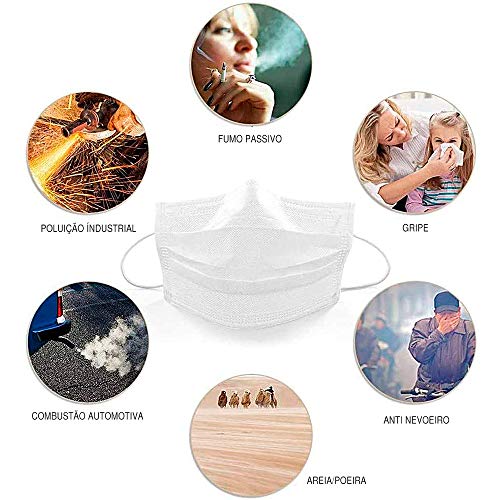 Máscara Descartável Importada MaskMedic Dupla Proteção Qualidade E Confiabilidade Dupla Camada Com C