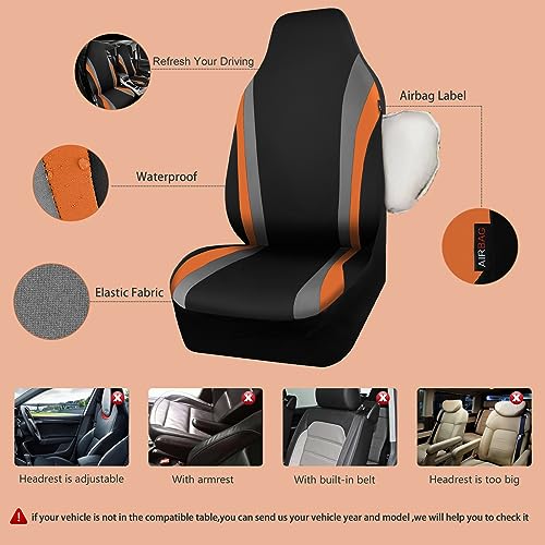Image of CAR PASS Line Rider Neoprene Waterproof Car Seat Cover Full Set Universal Fit