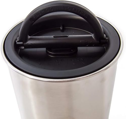 Miniatura 4 de Airscape - Recipiente de café de acero inoxidable  Recipiente de almacenamiento de alimentos  Tapa hermética patentada  Exceso de aire para