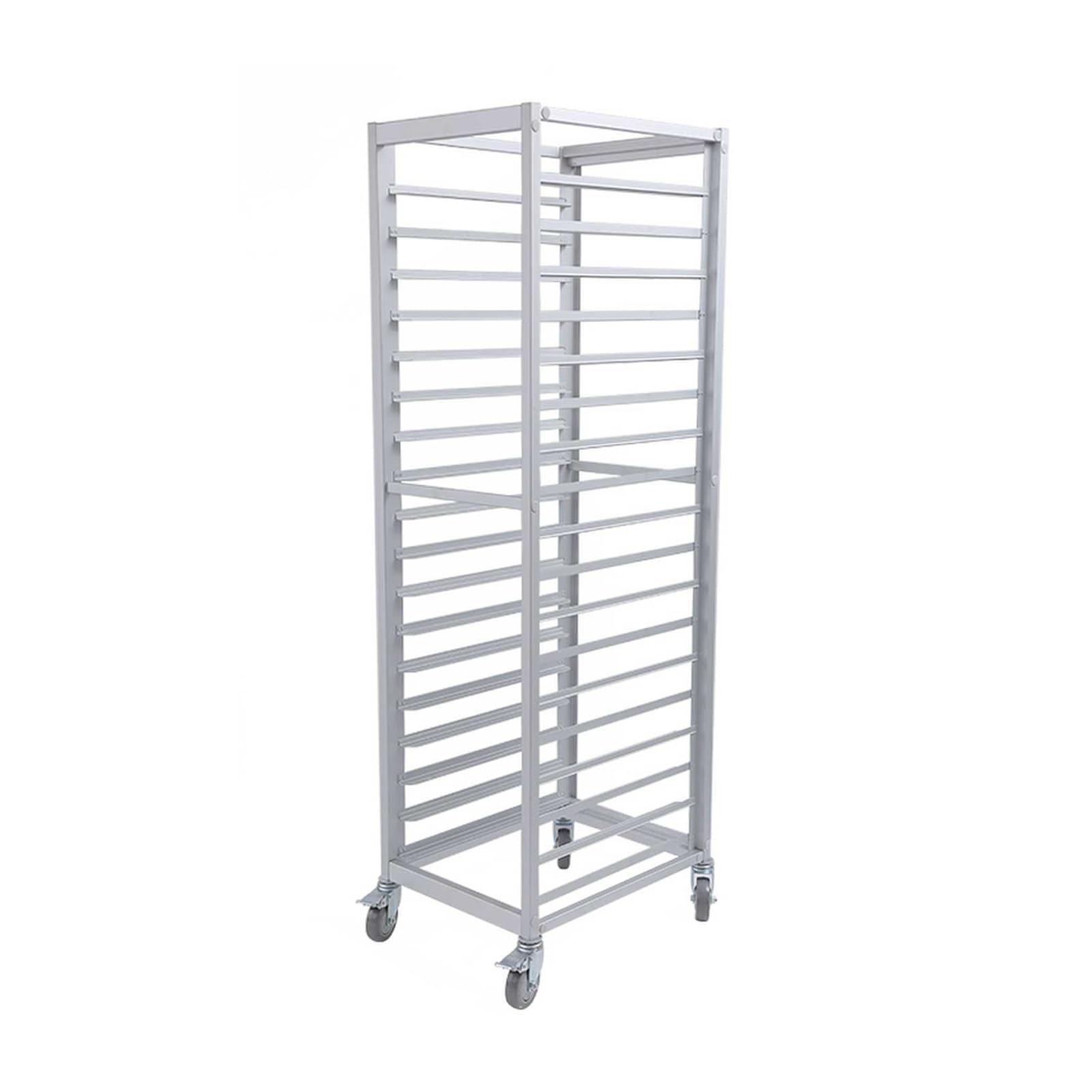 Generisch 18-stöckiges Aluminium-Bäckereiregal – Kühlregal in Profiqualität für Küche und Haushalt, ideal zur Brotaufbewahrung und zum Schutz von Backgeräten