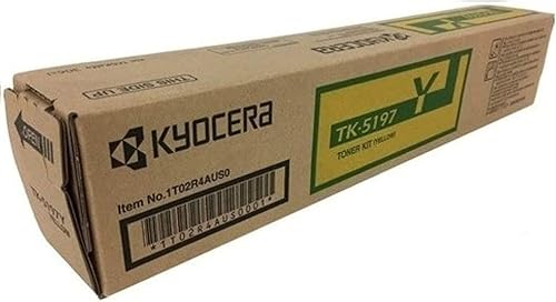 KYOCERA 1T02R4AUS0 Modelo TK-5197Y Cartucho de tóner amarillo para uso TASKalfa 306Ci A4 Impresoras multifuncionales a color, rendimiento de hasta