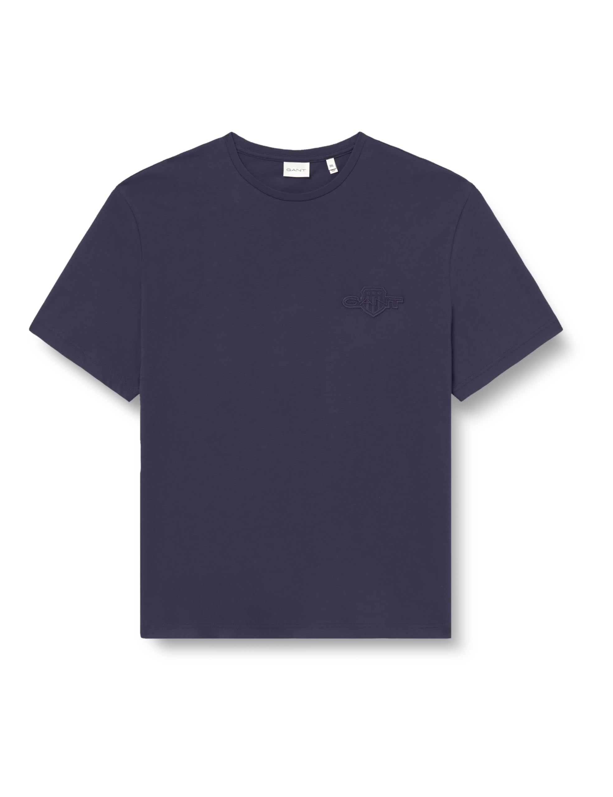 GANT REG Tonal Shield SS T-Shirt, Evening Blue, L
