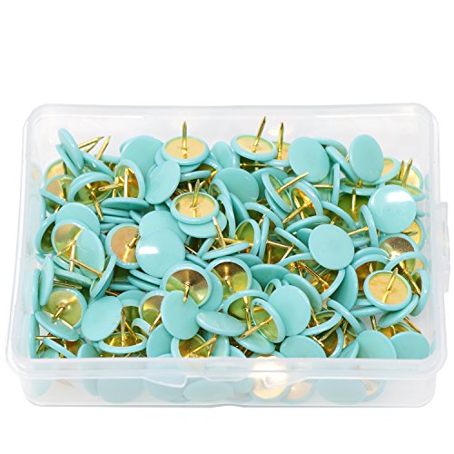 Vapker 200 Pcs Thumb Tacks Candy Green Plastic Round Head Thumbtacks #TOP1