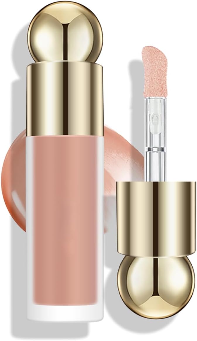 Liquid Blush Soft Cream Face Blush, Blushers for Cheeks Make Up, Liquid Blusher for Long-lasting Blendable Lightweight Moisturizing, Cream Blusher for Mature Skin, Matte Finish Skin Tint (02#Bliss)