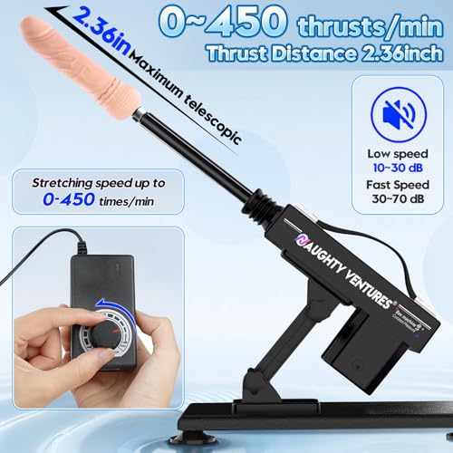 Thrusting Machine Sex Machine, Fucking Machine with 3XLR Connector,Love... - Image 4