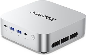 ACEMAGIC W1 Mini PC AMD Ryzen 7 8745HS (8C/16T, up to 4.9 GHz), 32GB DDR5 1TB NVMe SSD Mini Computer, AMD Radeon 780M, 8K HD Vision, WiFi 6, BT 5.2, Win 11 pro, Compact Micro Desktop Computer