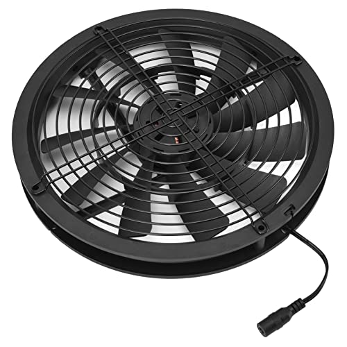 Wasserdichtes solarbetriebenes Lüfter-Kit, 100-W-Solarpanel, runder Lüftungsgehäuse-Abluftventilator für Gewächshaus, Hühnerstall, Schuppen, Garage, Dachboden