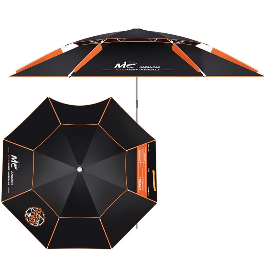 Parasol De Plage Anti Vent, Parasol D'extérieur, Protection UPF 50+, Parapluie Portable avec Fonction D'inclinaison Et Sac De Transport(200cm/6.5ft)