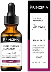 PRINCIPIA, Sérum 10% Ácido Mandélico + Alfa-arbutin Principia Skincare AM-10 com 30ml