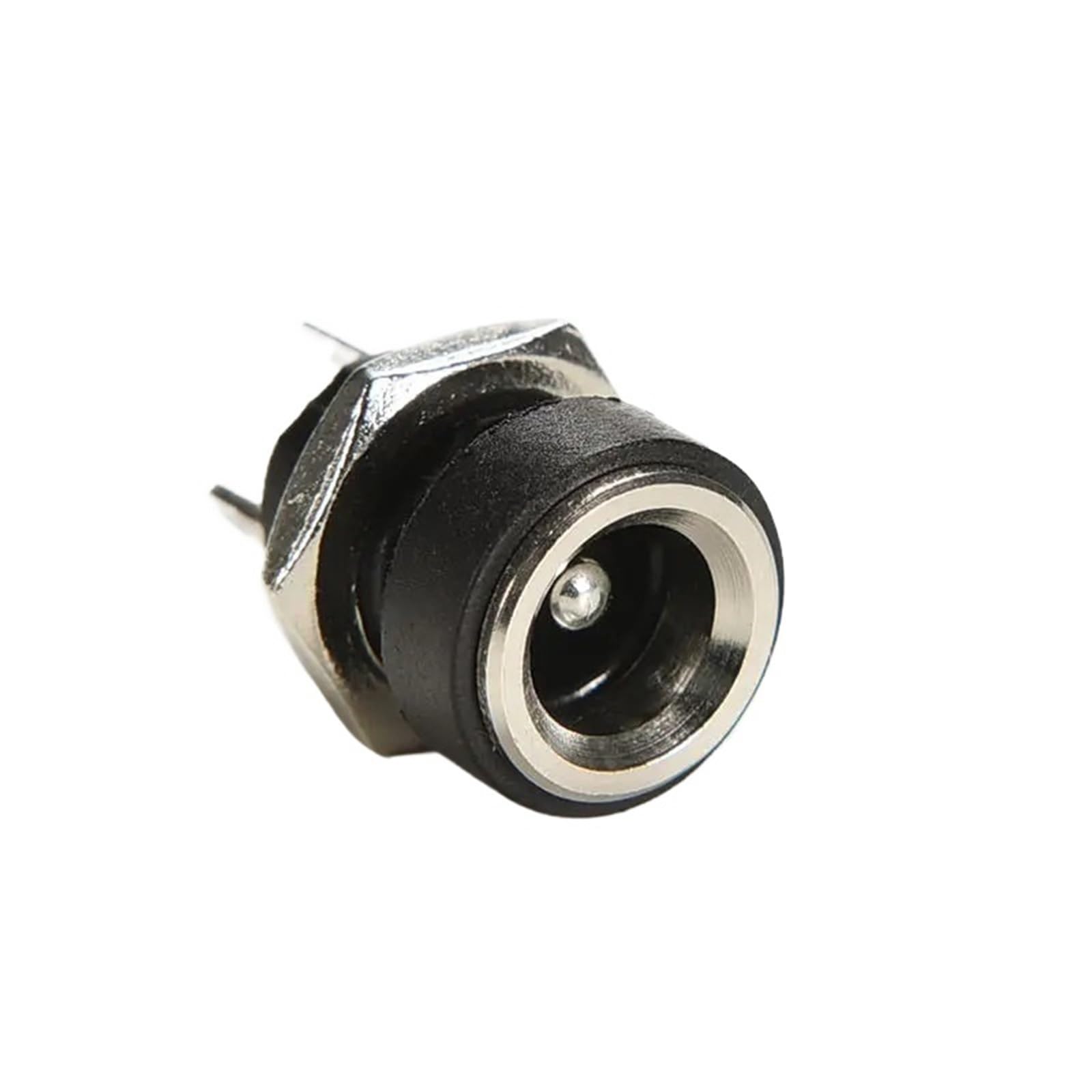 Jack di alimentazione CC, 50 pezzi, presa jack femmina per montaggio a pannello, 5,5 mm, 2,1 mm, 2 tipi di terminali 3 A, 12 V, per audio auto, laptop, lettori MP3