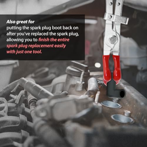 FIRSTINFO F32941 | Heavy Duty Spark Plug Plier Boot Removal Tool, Remove Hard-to-Reach Spark Plug Boots and Wires - Thumbnail 5