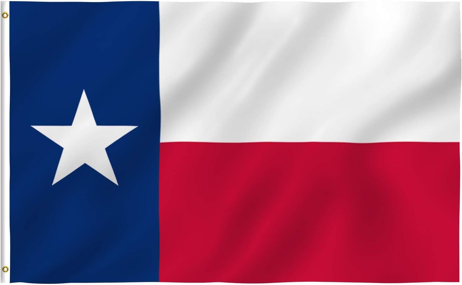 ANLEY Fly Breeze 4x6 Foot Texas State Flag - Vivid Color and Fade Proof - Canvas Header and Double Stitched - Texan TX Flags Polyester with Brass Grommets 4 X 6 Ft