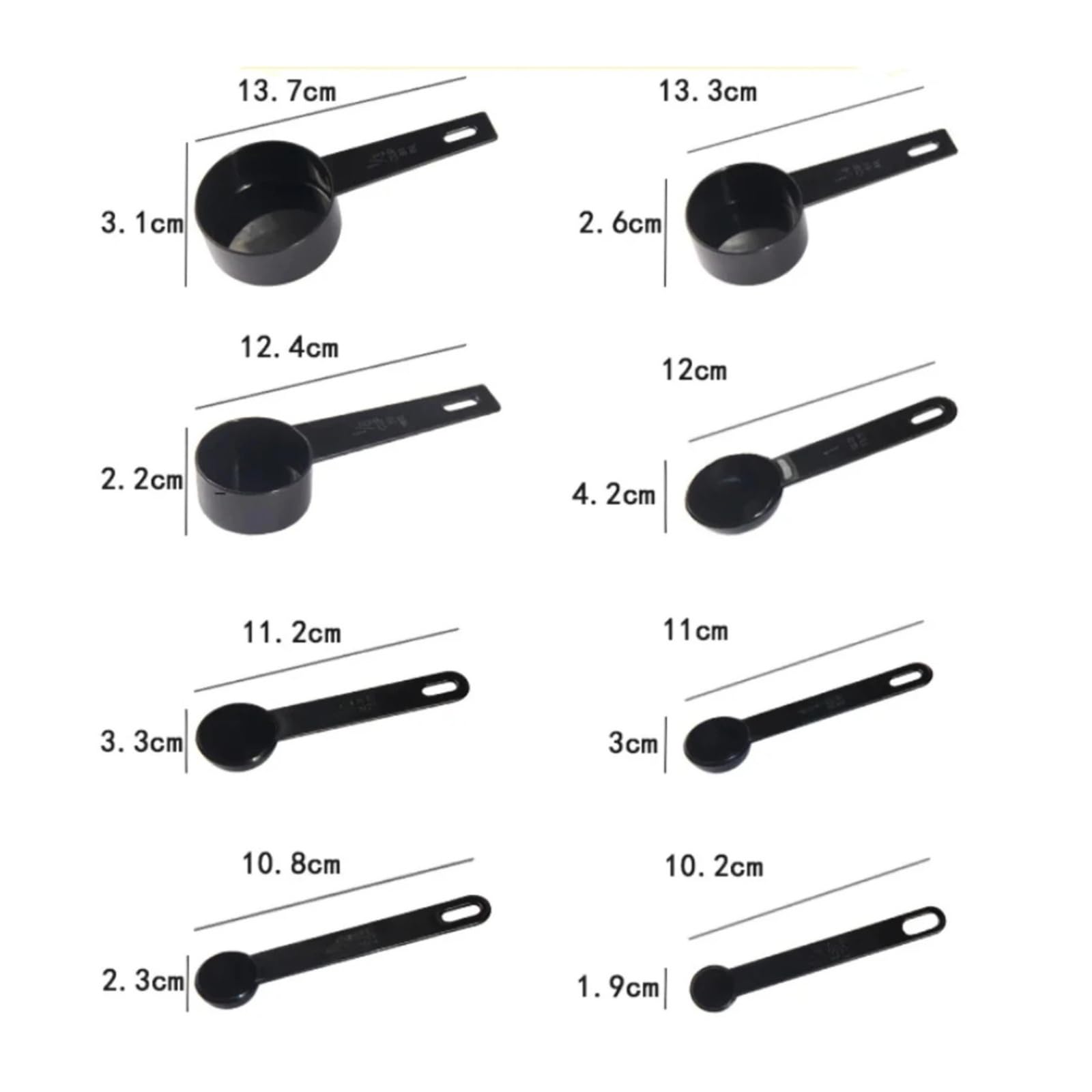 5/10 pièces outils de mesure cuillères cuisine cuillère à café(C-10PCS)