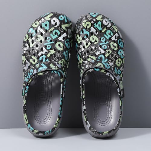 Image of CERYTHRINA Mens Garden Clogs Lightweight Breathable Slip on Sandals Fashions Pool Beach Shoes Non Slip Home Clogs Slippers